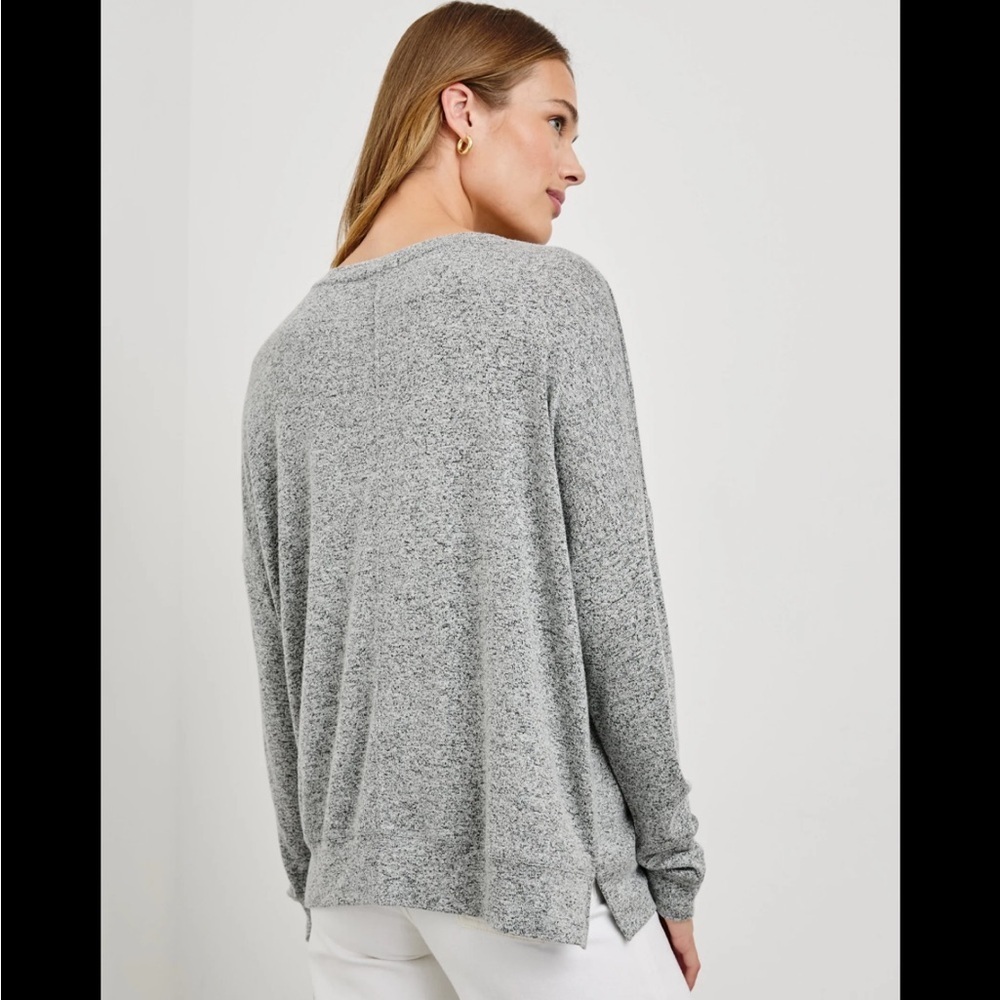 Rails Heathered Knit Sweater Iggy X-Large ice melange - Picture 3 of 6